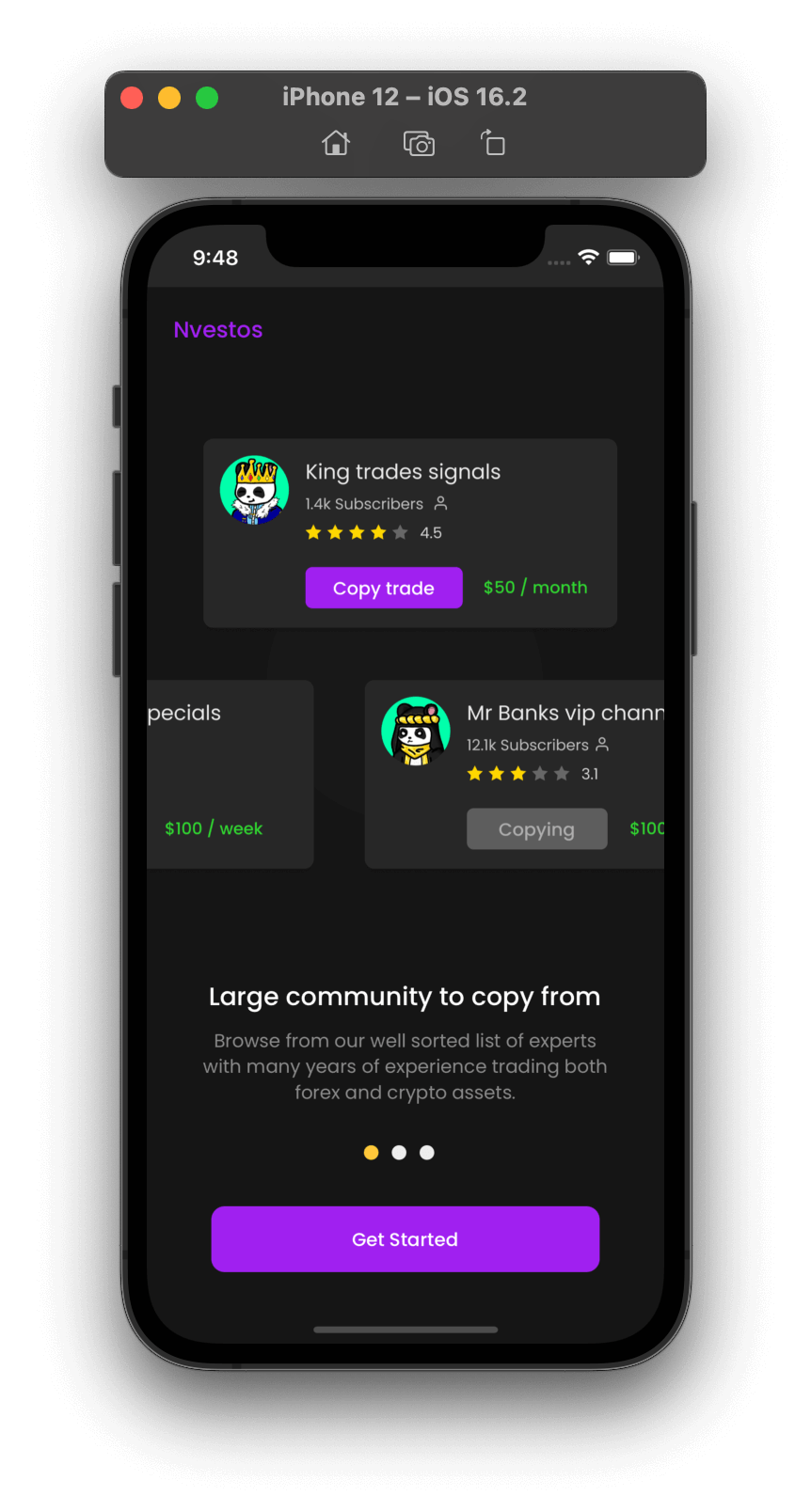 Nvestos Device Mockup
3
